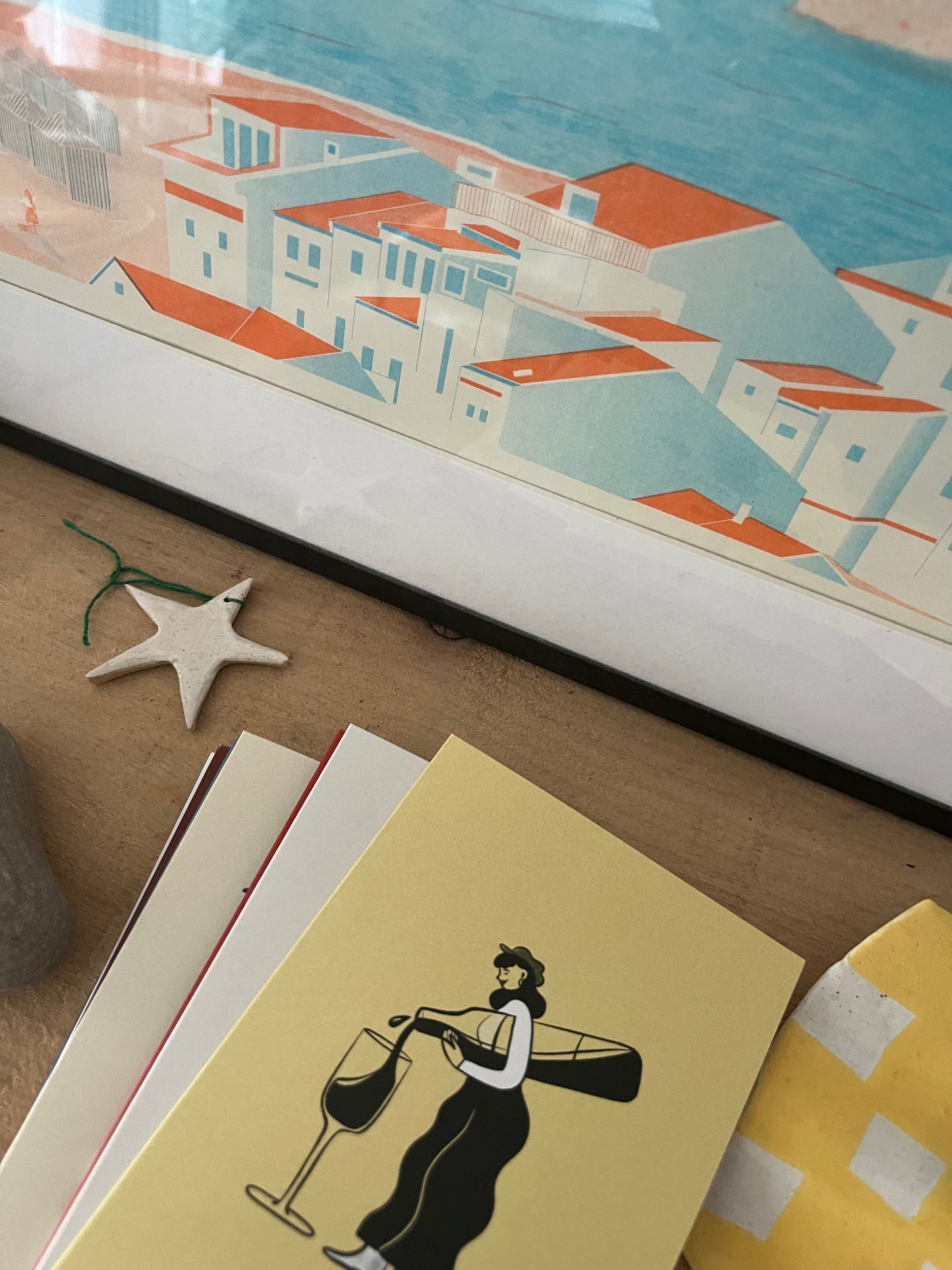 Carte de souhait Femme et vin